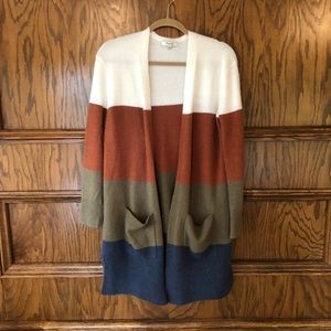 Madewell colorblock cardigan
